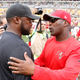 Mike Tomlin and Lovie Smith met as head coaches in 2014.